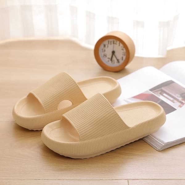 Slippers - Stilfulde og bløde til kvinder/mænd - flere farver (kendt som Happy Flops) Sort Sort Black 38/39
