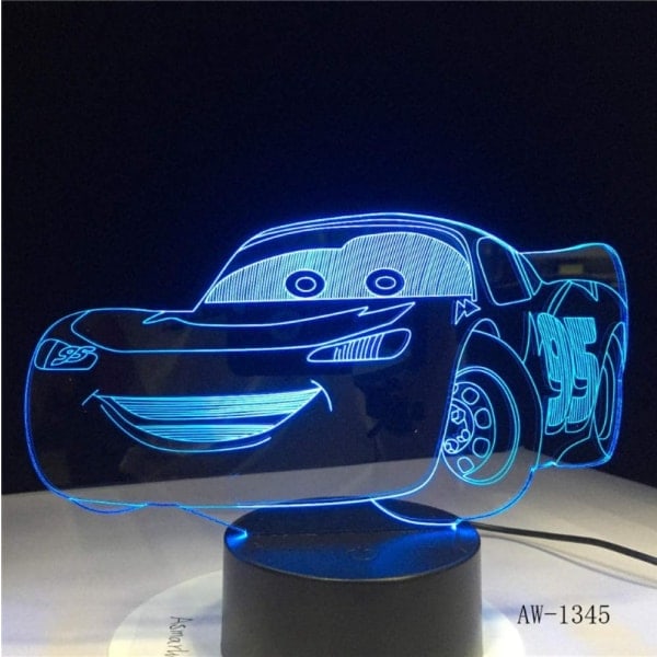 Guttedaggavegave Lightning McQueen Route 66 Din racerbil
