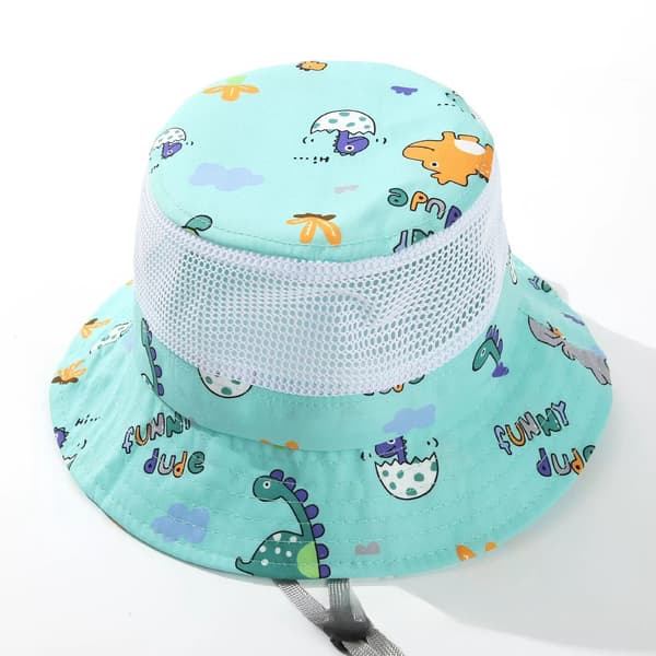Babyhatt, tynn sommerstil, gutter og jenter, pustende netting yellow 54