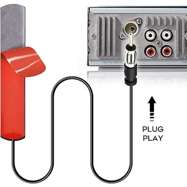 Bil Motorsykkel FM Antenne Høy Forsterkning 5dbi Patch Radio Antenne For Frontrute 115*20mm