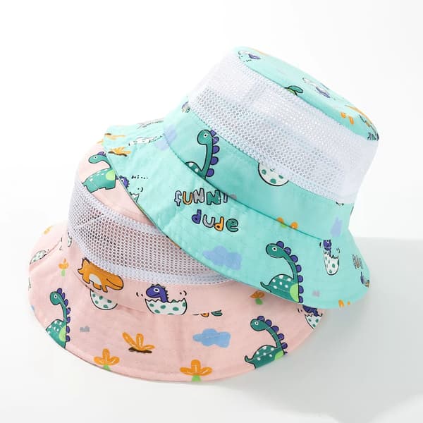 Babyhatt, tynn sommerstil, gutter og jenter, pustende netting blue 54