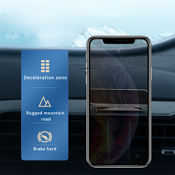 Magnetisk telefonholder for bil, magnetisk bilholder for dashbord for mobiltelefoner