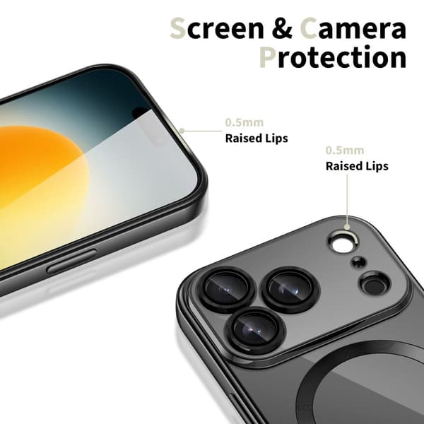 Tech-Protect iPhone 17 Pro Max Cover MagSafe MagFlex Shiny Black 60