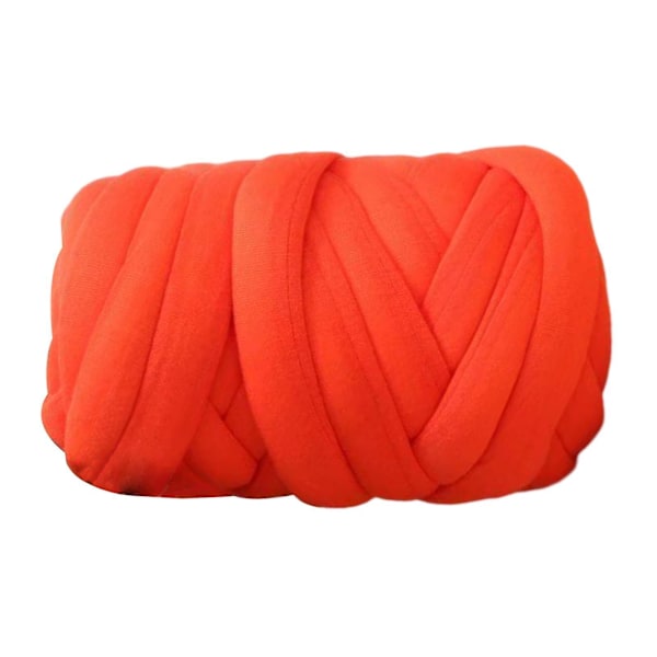 Tjockt Garn Stickning För Armstickning Mjukt Garn 250g För DIY Mattframställning Orange