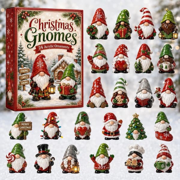 Julefigurer Julekalender - Festlig Blind Box Legetøj med Samlefigurer til Nedtælling til Jul Green box Nutcracker blind box 26 * 18 * 3cm
