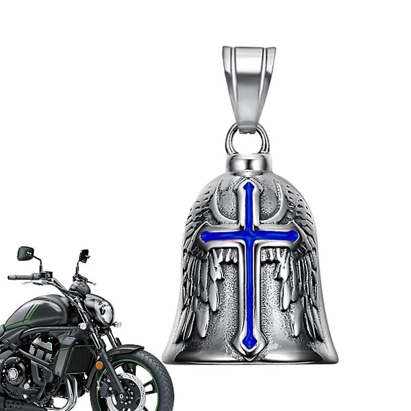 Retro Punk Style Guardian Bell Motorcykel Ure Mænd Kryds Lykke Ur Engel Vinger Ridder Ur Metal Vedhæng Motorcykel TilbehørBY D
