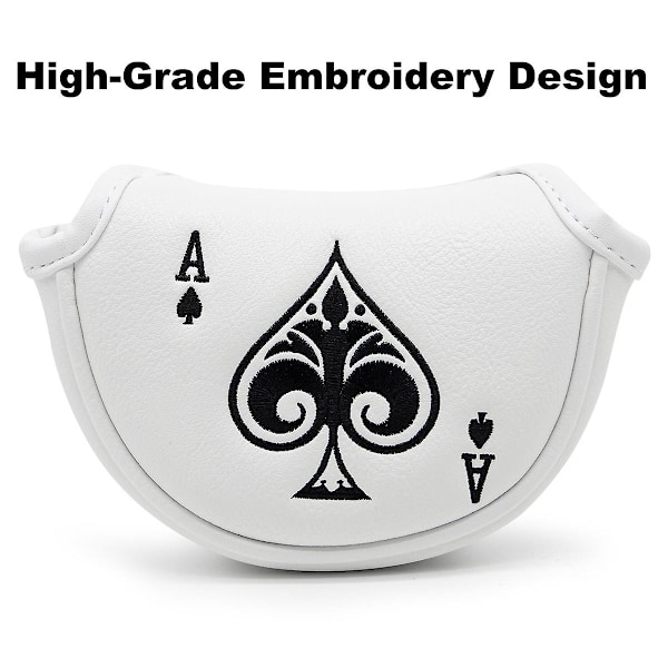 Golf Putter Skydd Halv Mallet Putter Huvudskydd Magnetiskt Klubbskydd För Odyssey,{HH}