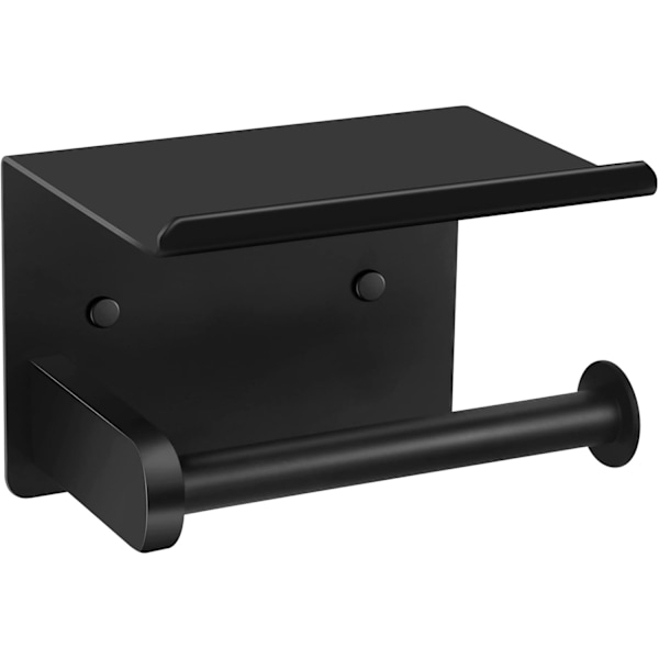 Vægmonteret toiletpapirholder, uden boring, rustfrit stål toiletpapirholder