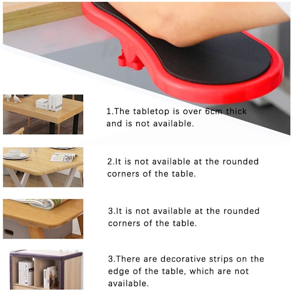 Bärbart Armstöd Ergonomisk Design Ledad Dator, Handled