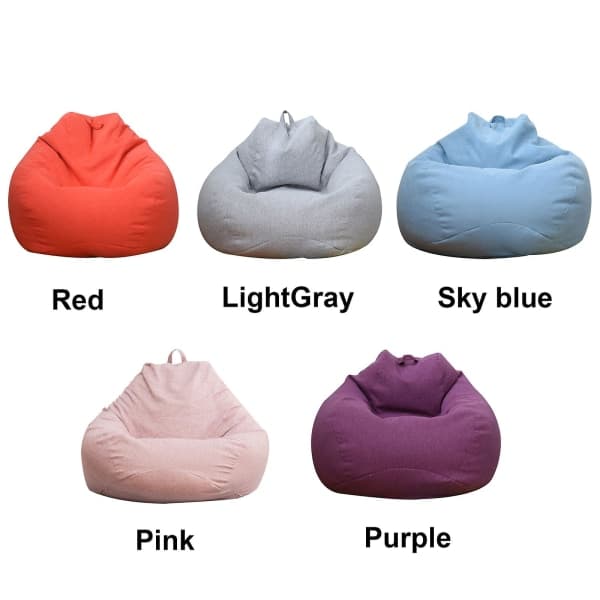 Inomhus Utomhus Vuxen Sittsäck Spelstol Extra Stor Sittsäck Överdrag Ljusgrå L LightGray LightGray LightGray L