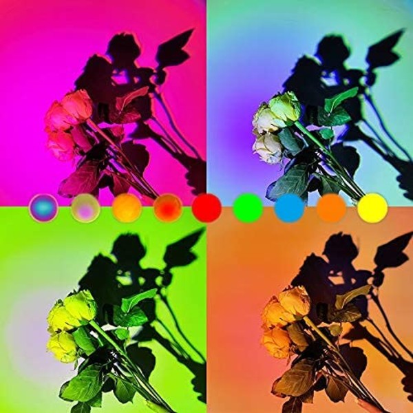 Bordlampe \"Sunset\" med 16 RGB-farger fjernkontroll Svart{F2}