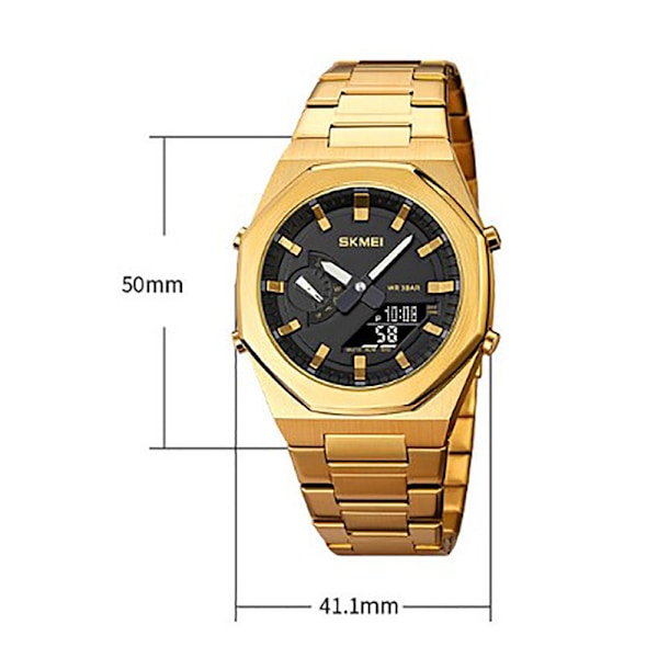 Digitalt quartz armbåndsur til mænd