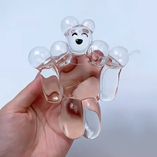 Ny robot klämmer söt, supermjuk, dekompression, ventiler, långsam återhämtning Transparent color (220g)