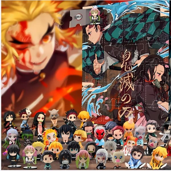 Demon Slayer Julekalender Blind Box Samlerfigur Demon Slayer 3 26*18*3cm