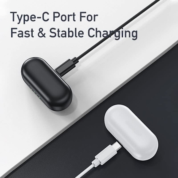Bluetooth-kuulokkeet pienille korville, vain 3g kevyet, langattomat stereo bassokuulokkeet, IPX6 vedenpitävät, pikalatauskotelo, Bluetoot