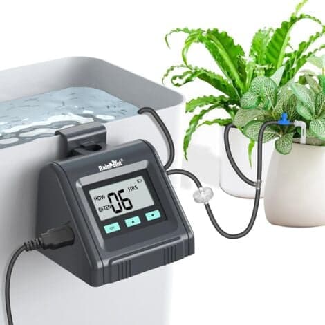 RAINPOINT Automatic Watering System, Adjustable Water Volume, Automatically Waters Large and Small Indoor Plants, DIY Drip Irrigation Kit