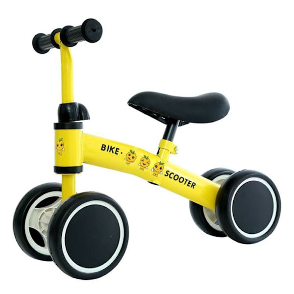 Balanscykel för barn 1-3 år, utan pedaler, 2 & 4 hjul för småbarn & yngre barn White