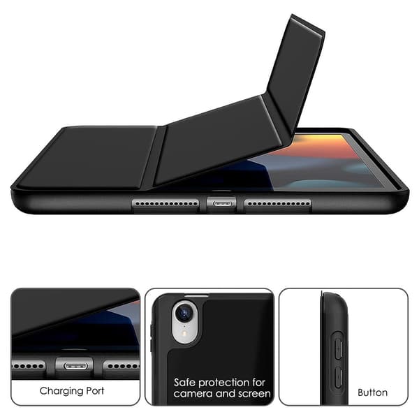 Trifold-kotelo iPad 10,2\" Gen 7 / 8 / 9 - Musta