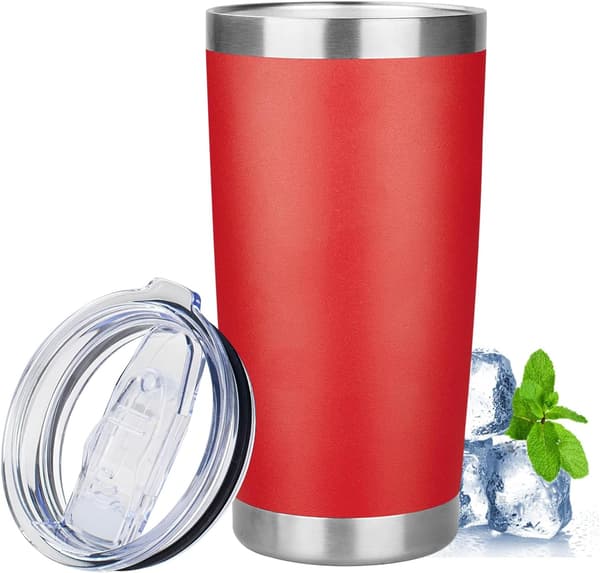 Premium Eristetty Termosmuki 600ml BPA-vapaa 304 Ruostumaton Teräs Punainen