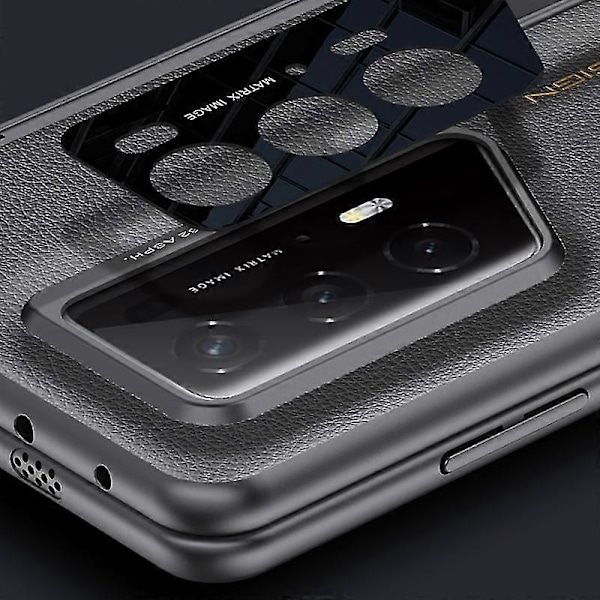 Honor Magic V2 RSR Porsche Design -kotelo, pinnoitettu PC-jalusta, puhelinkotelo vakoilunestokalvolla, harmaa Grey Honor Magic V2 RSR Porsche Des