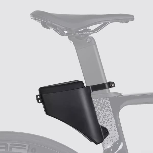 Sadeltaske Vandtæt Hardcase til Landevej & MTB, Rivefast Sort