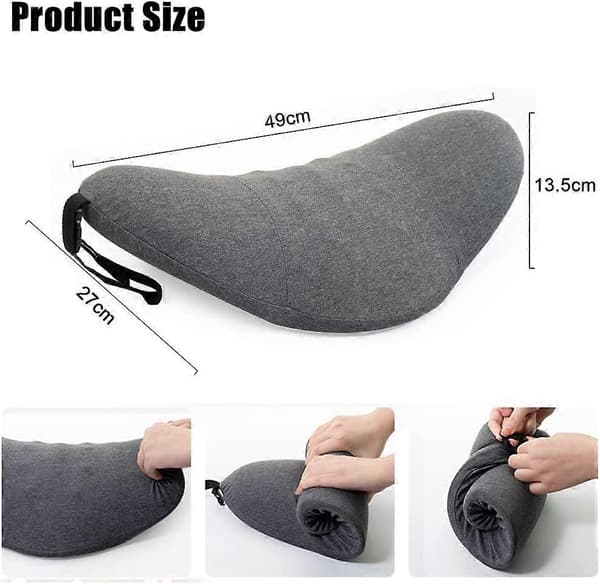 Lumbar Pillow, Memory Foam Lumbar Support Pillow Sleeping Pillow Bed Support Back Pillow, Foam Lumbar Pillow that can relieve lower back pain