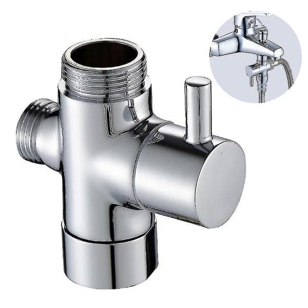 Diverter Valve Bathtub Shower 3-Way Diverter Valve Solid Brass G 1/2 Inch Shower Adapter Valve Gear