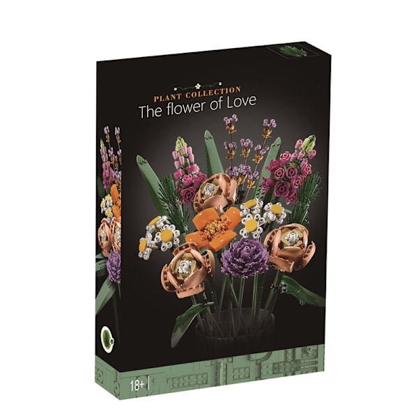 Rakennuspalikat Orkidea Phalaenopsis Kimppu Bonsai Tyttö Kokoa Koulutuslelu Lahja Eternal Flowers