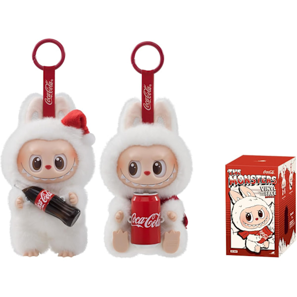 The Monsters Spännande Macaron Plyschdockor Figur Leksaker Överraskningsboxar Äkta POPMART The Monsters Labubu Coca-Cola Plysch 1 Överraskningsbox Figur Leksak