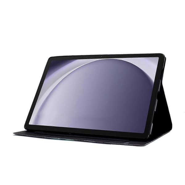 KZQ-Mønstret Læder Tablet Case til Samsung Galaxy Tab A9+ med Kort Slot Cat