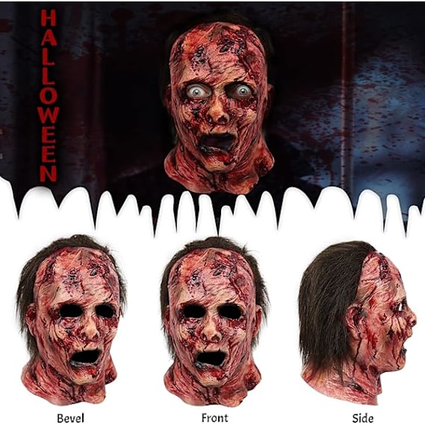 Gysende Maske Horror Blodig Halloween Maskerade Cosplay