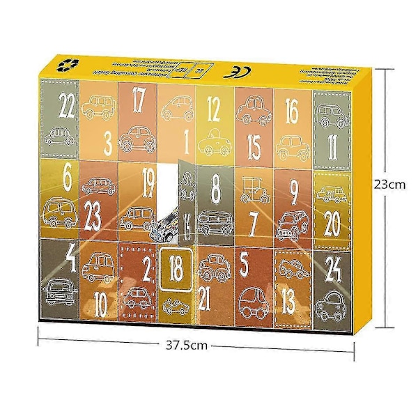 Bil Nedtælling 24 Digital Blind Box Børnegave Racer Advent Kalender