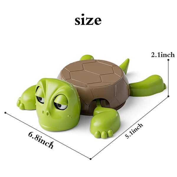 Sköldpaddsunderlägg, 3D-printat Roligt med Interaktivt Uttryck Dark Green