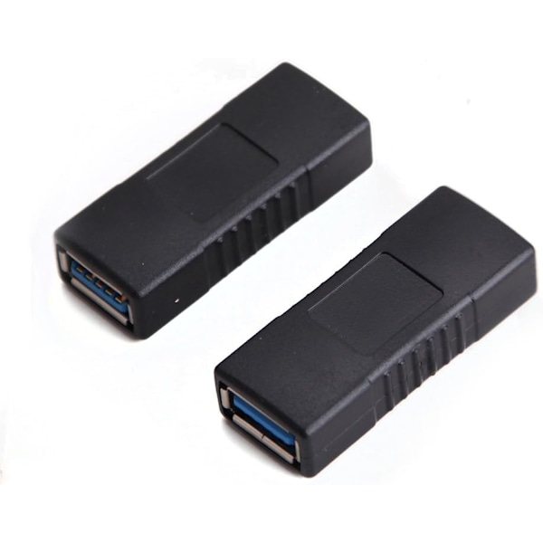 2 kpl SuperSpeed USB 3.0 Type A -liitinadapteri Naaras-Naaras
