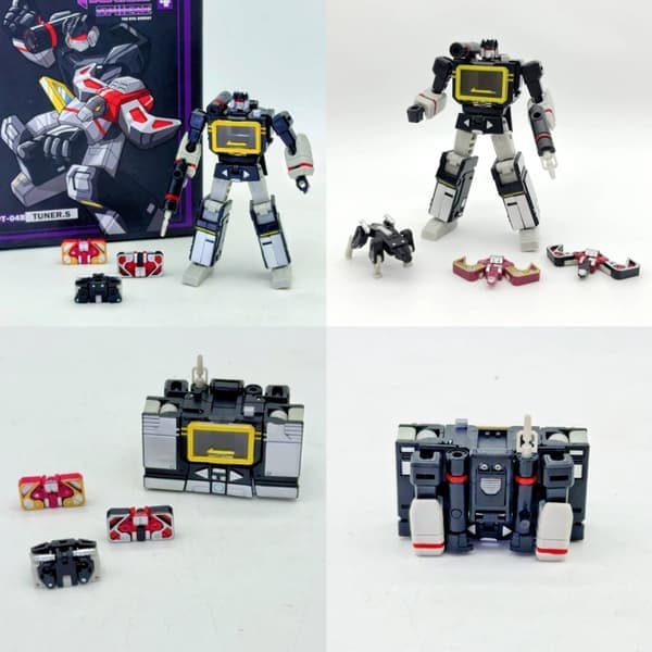 PT-04 Sort Soundwave Mini Transformer Tape G1 Actionfigur - På lager Børnegave