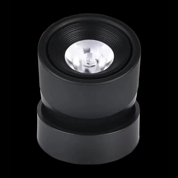 Dæmpbar LED Loftspot Indendørs Kunstlys Billedlys Downlight Retningsbestemt Loftlampe 12W 960LM (Sort)