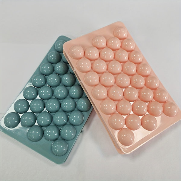 1 st Rund Iskubbricka Form Sfär Maker Rosa Blå Blue