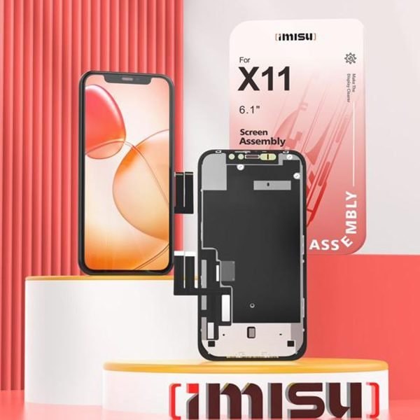 Erstatningsskjerm for iPhone 11 svart{hh] black only the screen
