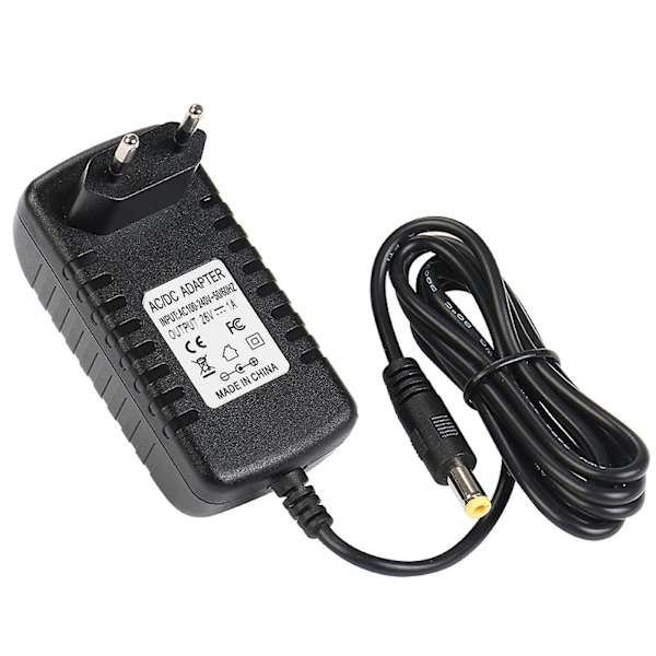 Universal 26V 1A Oplader Erstatter 26V 450mA Strømforsyning Massageapparat Strømforsyning EU