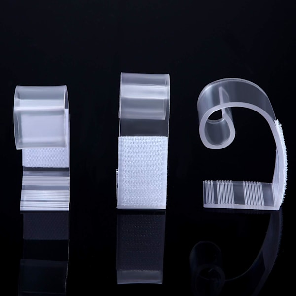 25 Stk. Bordkirtelclips SMC Model Plastik Bordduksclips 3,8-5,1 cm med Velcro til Møder Fester Indendørs Udendørs Begivenheder
