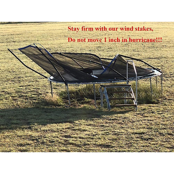 8 st Trampolinfästen för Stark Vind U-Formade Spetsiga Ändar Säkerhetsmarkankare Galvaniserat Stål För Fotbollsmål, Campingtält {hh]