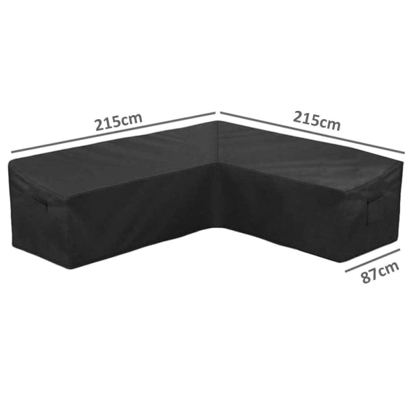 Vanntett beskyttelsestrekk for utendørs hjørnesofa{HH} S (215 x 215 x 87cm)