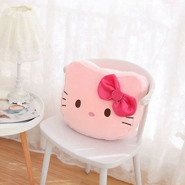 40*45cm Kawaii Sanrio Plyschkudde Kuromi My Melody Kirby Anime Dockor Leksaker Mjuk Plysch Födelsedagspresent För Barn 45CM 45CM Hello Kitty-6