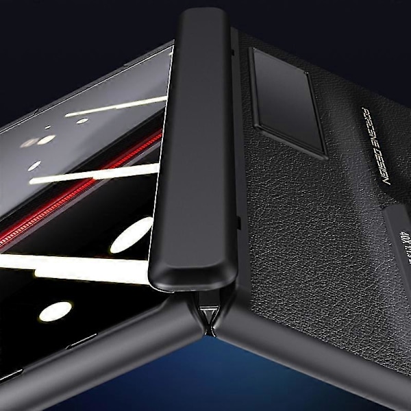 Honor Magic V2 RSR Porsche Design Kotelo Pinnoitettu PC Jalusta Puhelinkotelo Anti-vakoilukalvolla Harmaa Grey Honor Magic V2 RSR Porsche Des