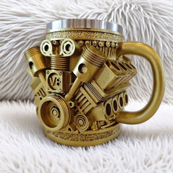 Nye V8 motor krus ornamenter v8 gold
