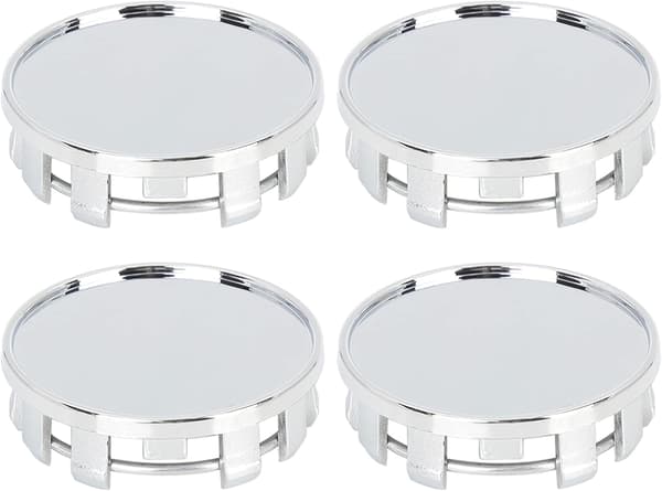 4 stk 54 mm 9-bolts universelle sølvfarvede hjulkapsler til bilhjul