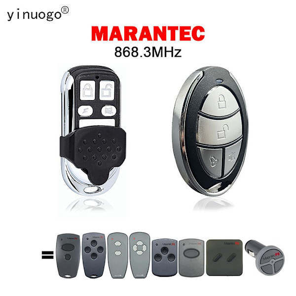 Marantec Fjärrkontroll för Garageport 868mhz Marantec Digital 382 384 302 304 313 321 323 Marantec Command 131 Handsändare YNG144