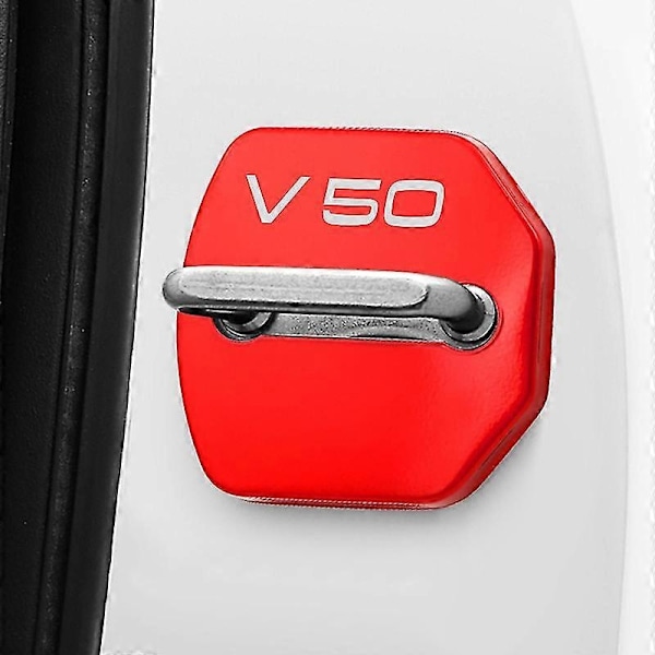 Bilmodell dörrlås skydd i rostfritt stål, lämplig för Volvo V50 biltillbehör - Perfet
