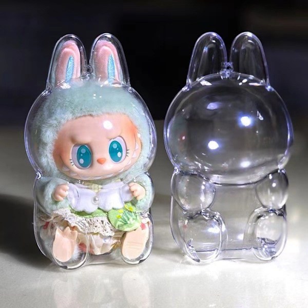 Labuba 1. sukupolven vinyylikasvoinen pehmolelu Macaron Bubble -sarja Hauska yllätyslaatikko Green Bubu Generation 17cm