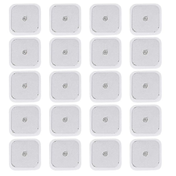 REMAKE 5 x 5 cm 20 st självhäftande TENS-plattor passar Beurer TENS-enhet plattor ersättning TENS-elektroder återanvändbara